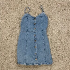 Zara Light Blue Denim Dress